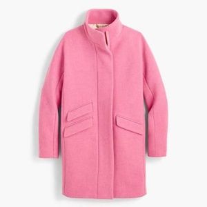 J Crew Cocoon Coat in Italian Stadium-Cloth Wool